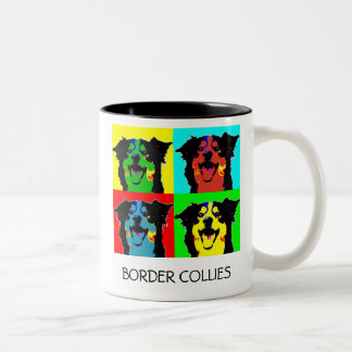 Pop-Grenzcollie-Tasse Zweifarbige Tasse