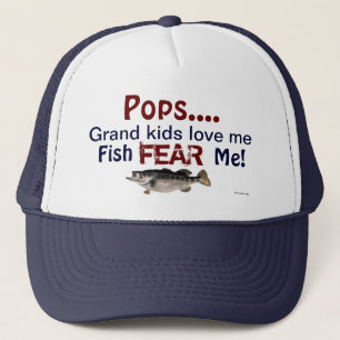 Pop... Großkids Liebe Ich Fisch Angst mich Hat Truckerkappe