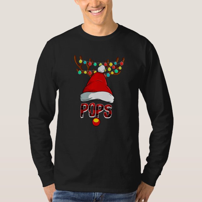Pop Hirsch passt Weihnachtskostüm Reinde T-Shirt (Vorderseite)