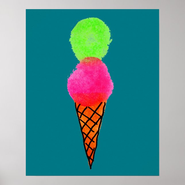 Pop Icecream Poster (Vorne)
