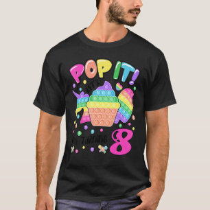 Pop, ich werde 8 farbig 8. Geburtstag G T-Shirt