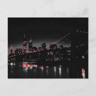 Pop in New York City Skyline Postcard Postkarte