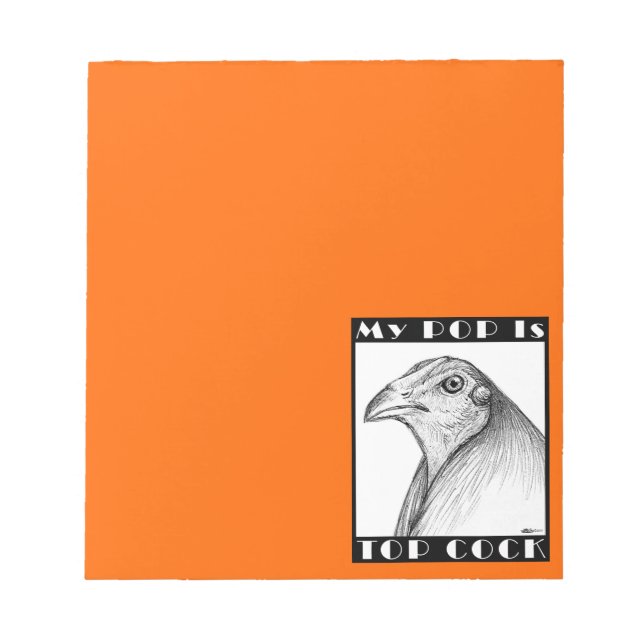 Pop Is Top Cockbird Notizblock (Vorderseite)