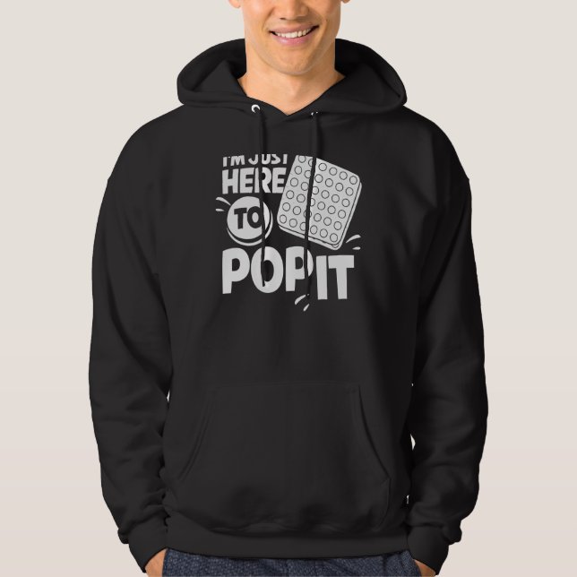 Pop It Fidget Toy Game Funny Stress Blase 1 Hoodie (Vorderseite)