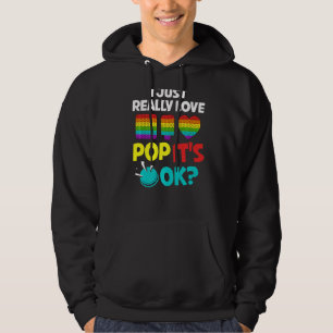Pop It Fidget Toy Game Funny Stress Bubble Hoodie