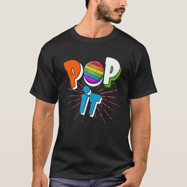 Pop It For Fidget Toy T-Shirt (Vorderseite)