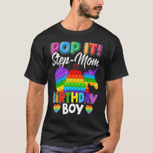 Pop It Step Mama Geburtstag Boy Fidget Kid Match F T-Shirt
