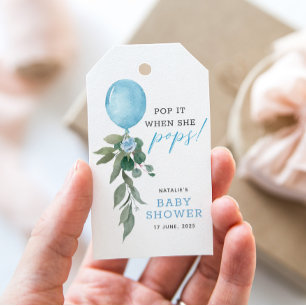 Pop It, wenn sie platzt, Luftballon Grünzeug Baby- Geschenkanhänger