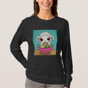 Pop japanische Kunst Nudelliebhaber Süßes Lamm Sch T-Shirt