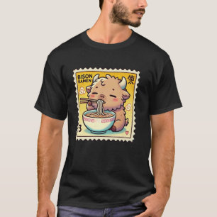 Pop japanische Kunst Postage Stamp Nudeln Süße Bis T-Shirt