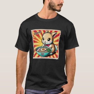Pop japanische Kunst Poststempel Süße Junghase Has T-Shirt