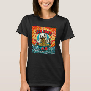 Pop Japanischer Art Wildlife Noodle Lover Siegel R T-Shirt