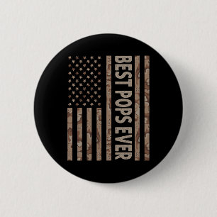 Pop je US-amerikanische Flagge Funny Großvater Vat Button