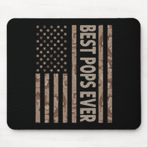 Pop je US-amerikanische Flagge Funny Großvater Vat Mousepad