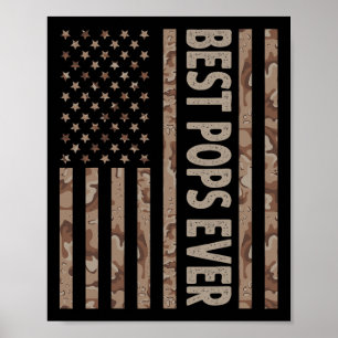 Pop je US-amerikanische Flagge Funny Großvater Vat Poster