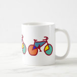 Pop Kaffeetasse<br><div class="desc">Grafische,  farbenfrohe Fahrräder</div>