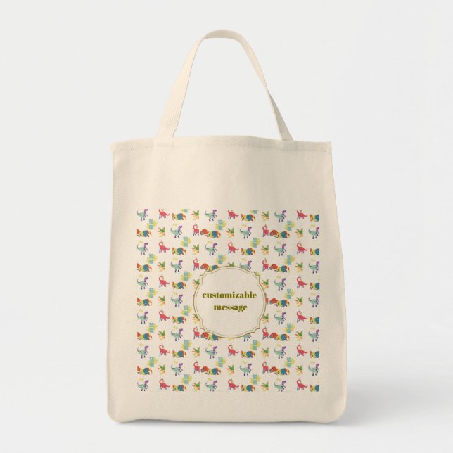 Pop Kanji Dinosaur Tragetasche (Vorne)