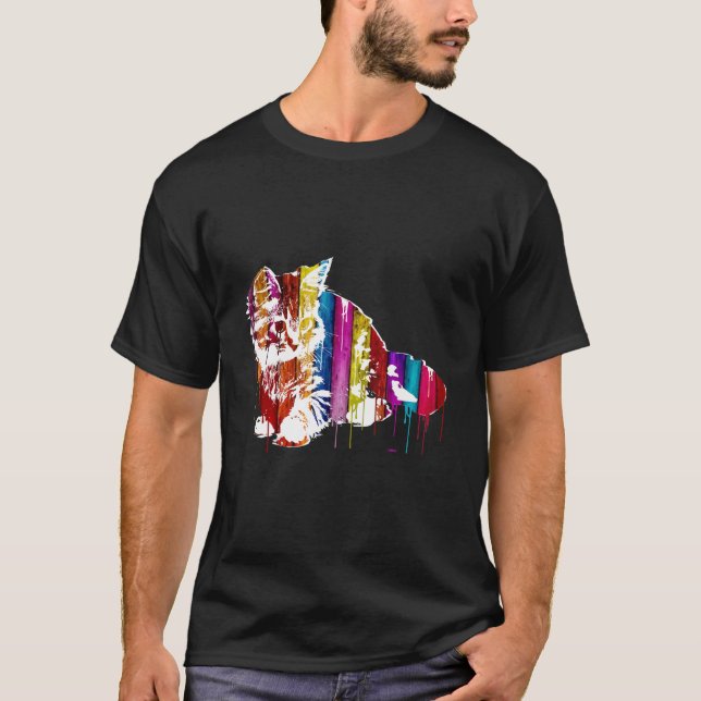 Pop Katze T-Shirt (Vorderseite)