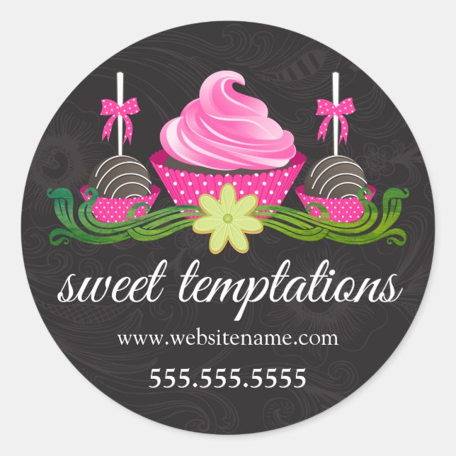 Pop Keks und Backwaren Box Siegel Runder Aufkleber (Vorderseite)