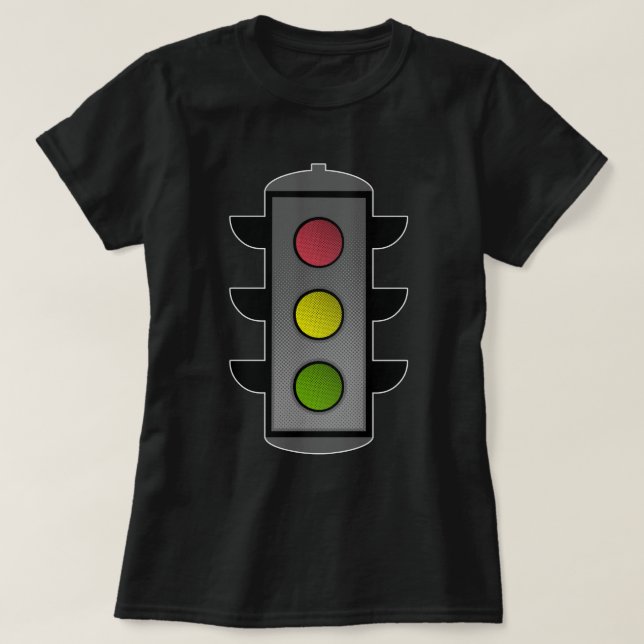 Pop-Kunst-Ampel T-Shirt (Design vorne)