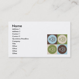 Pop-Kunst-Audiologie Visitenkarte