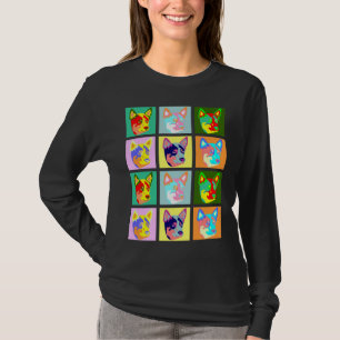 Pop-Kunst-australischer Vieh-Hund T-Shirt