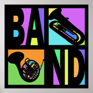 POP-KUNST-BAND-PLAKAT POSTER