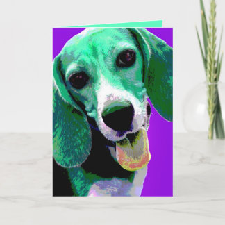 POP-KUNST Beagle Karte