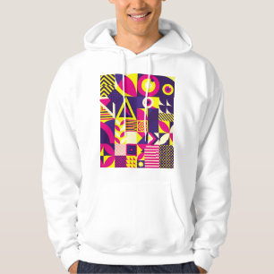 Pop Kunst, bunte geometrische Formen. Hoodie