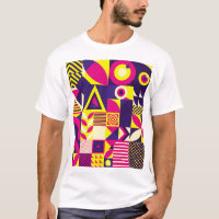 Pop Kunst, bunte geometrische Formen.