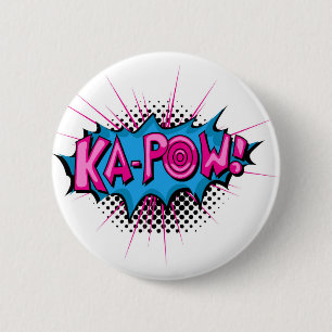 Pop-Kunst-Comic Ka-Kriegsgefangen! Button