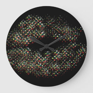 Pop Kunst, Dichtung und Musik Große Wanduhr