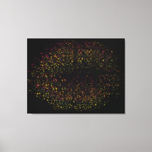 Pop Kunst, Dichtung und Musik Leinwanddruck (Vorderseite)