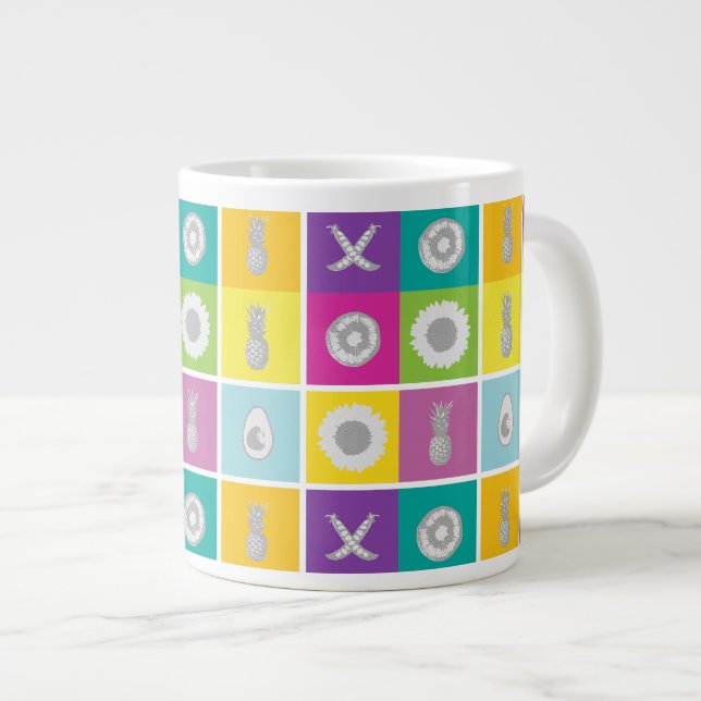 Pop Kunst, Dichtung und Musik Tasse (Vorderseite Rechts)
