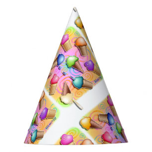 POP-KUNST-EISCREME-KEGEL PARTYHÜTCHEN