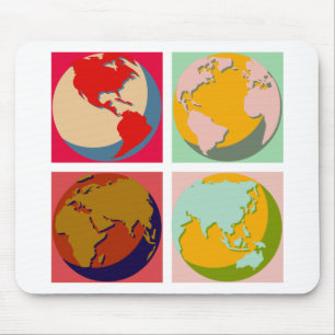 Pop-Kunst-Erde Mousepad