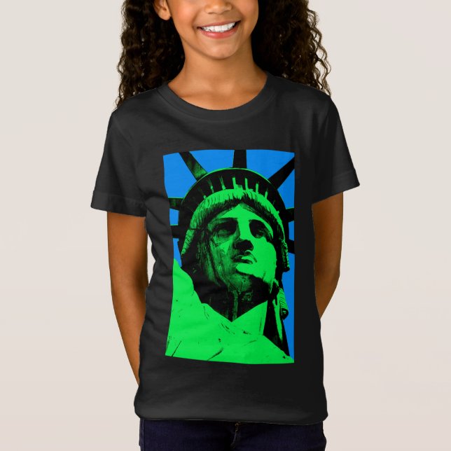 Pop-Kunst-Freiheitsstatue T-Shirt (Vorderseite)
