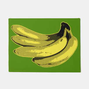 Pop-Kunst-Gelb-Bananen-Grafik Fußmatte