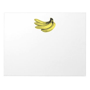 Pop-Kunst-Gelb-Bananen-Grafik Notizblock