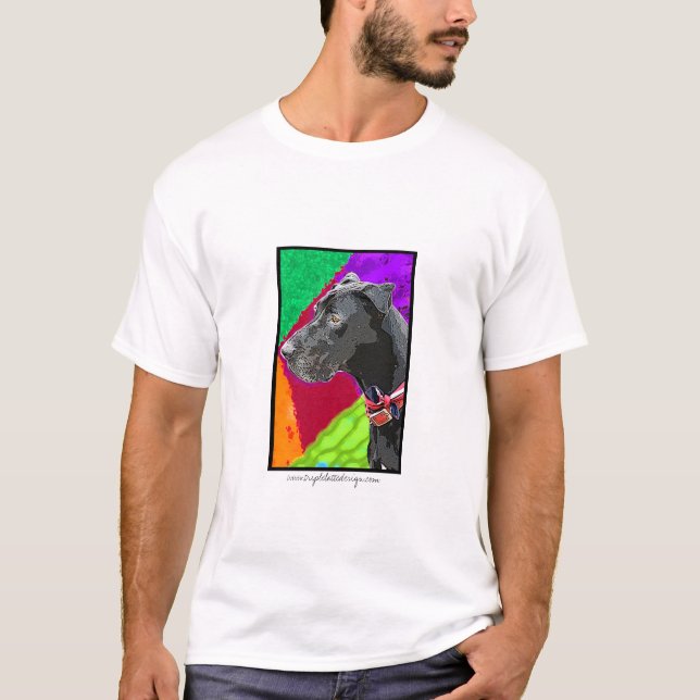 Pop-Kunst-großer Däne-T - Shirt (Vorderseite)