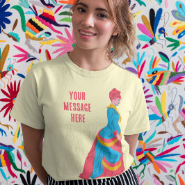 Pop Kunst Historische Frau in Büstelkleid Maßgesch T-Shirt