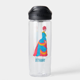 Pop Kunst Historische Frau in Büstelkleid Maßgesch Trinkflasche