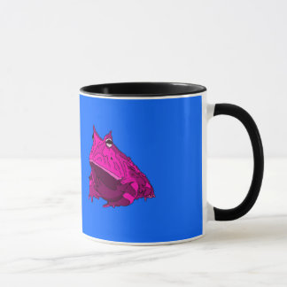 Pop-Kunst-horniger Frosch-Tasse Tasse
