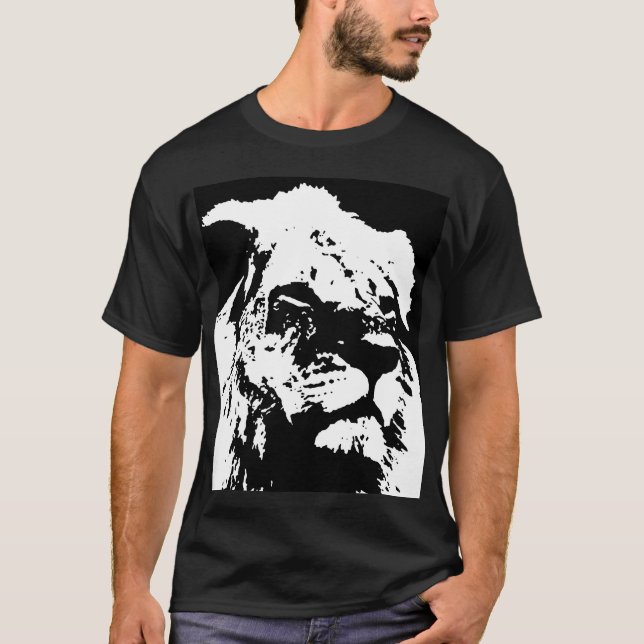Pop-Kunst in Schwarz-Weiß T-Shirt (Vorderseite)