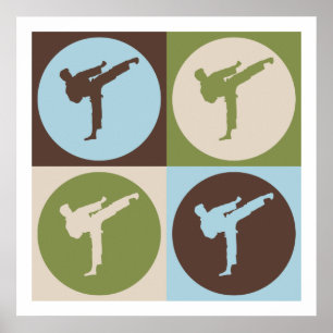 Pop-Kunst-Karate Poster