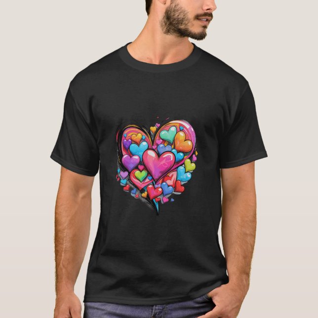 💖 🎨 Pop Kunst-Liebe 💥 💌 T-Shirt (Vorderseite)