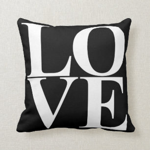 Pop-Kunst-Liebe-Typografie Kissen