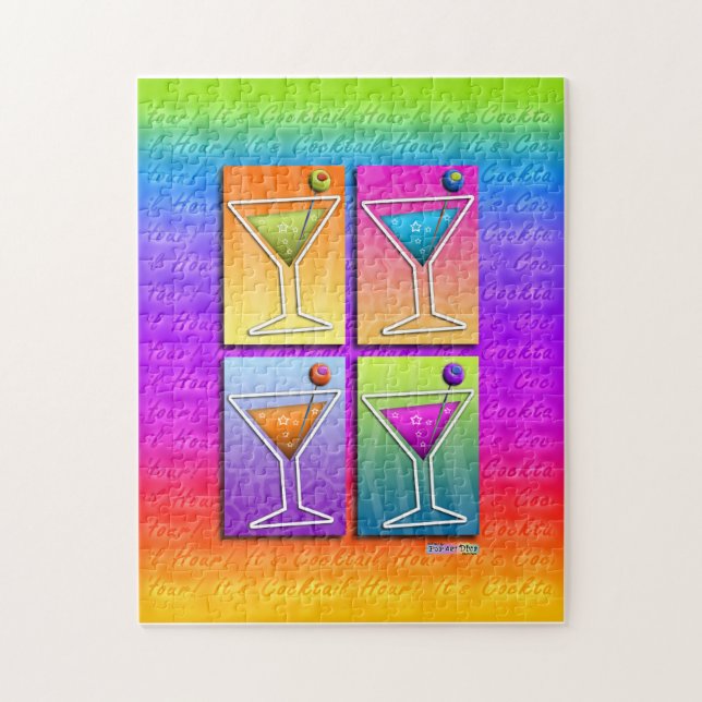 Pop-Kunst MARTINI-PUZZLESPIEL Puzzle (Vertikal)