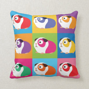Pop-Kunst-Meerschweinchen Kissen