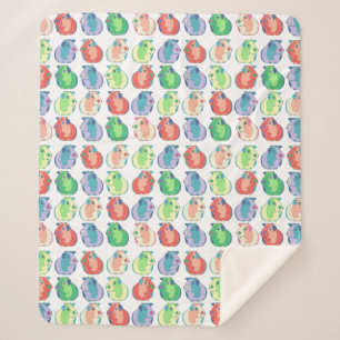 Pop-Kunst-Meerschweinchen-Muster Sherpadecke